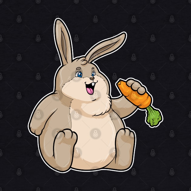 Rabbit with Carrot by Markus Schnabel